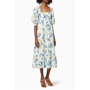 NWT FAITHFULL THE BRAND SIGRID MIDI DRESS Sz S
